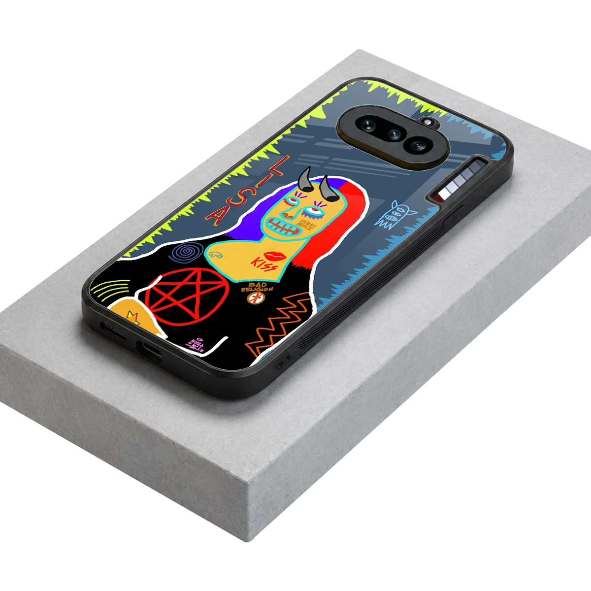 Rebel Lisa stylish phone case for nothing phone 4a | glossy glass and slim fit