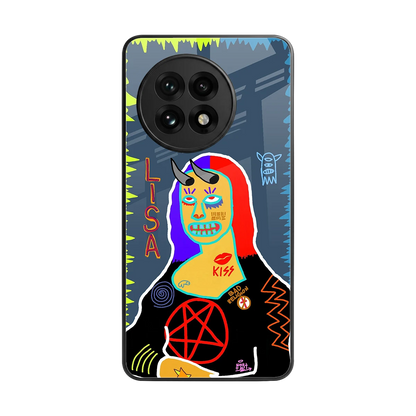 Rebel Lisa back phone cover | glass case for oneplus 13r