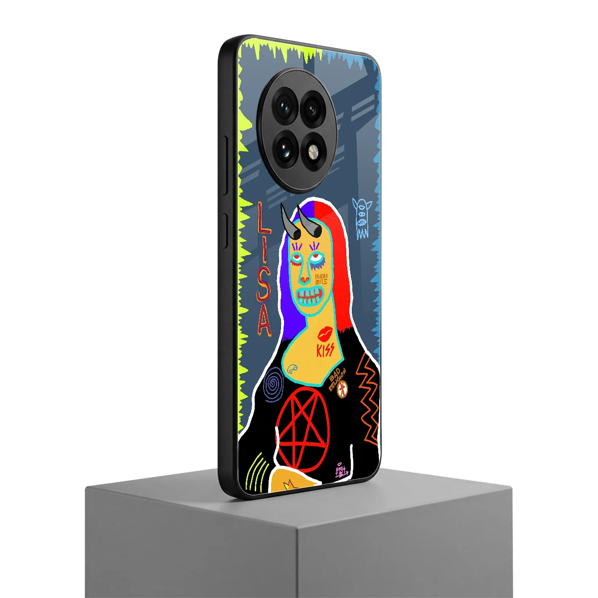 Rebel Lisa oneplus 13r mobile cover | shockproof glass phone case
