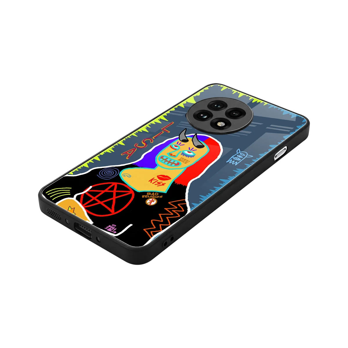 Rebel Lisa stylish phone case for oneplus 13r | glossy glass and slim fit