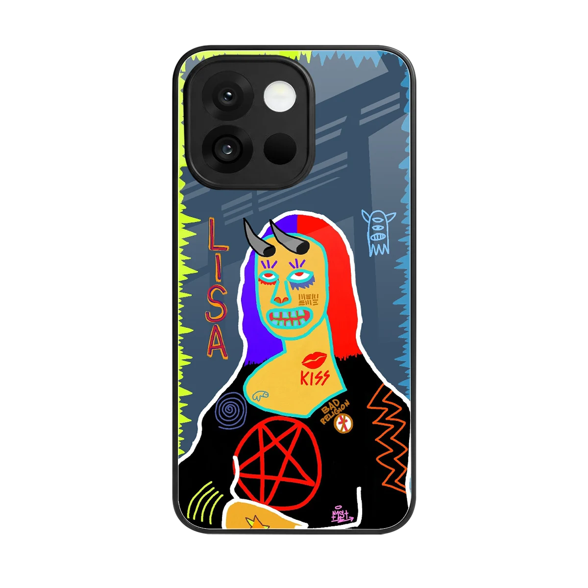 Rebel Lisa back phone cover | glass case for oneplus 13s