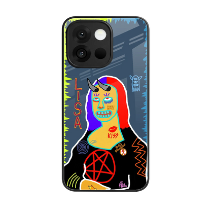 Rebel Lisa back phone cover | glass case for oneplus 13s