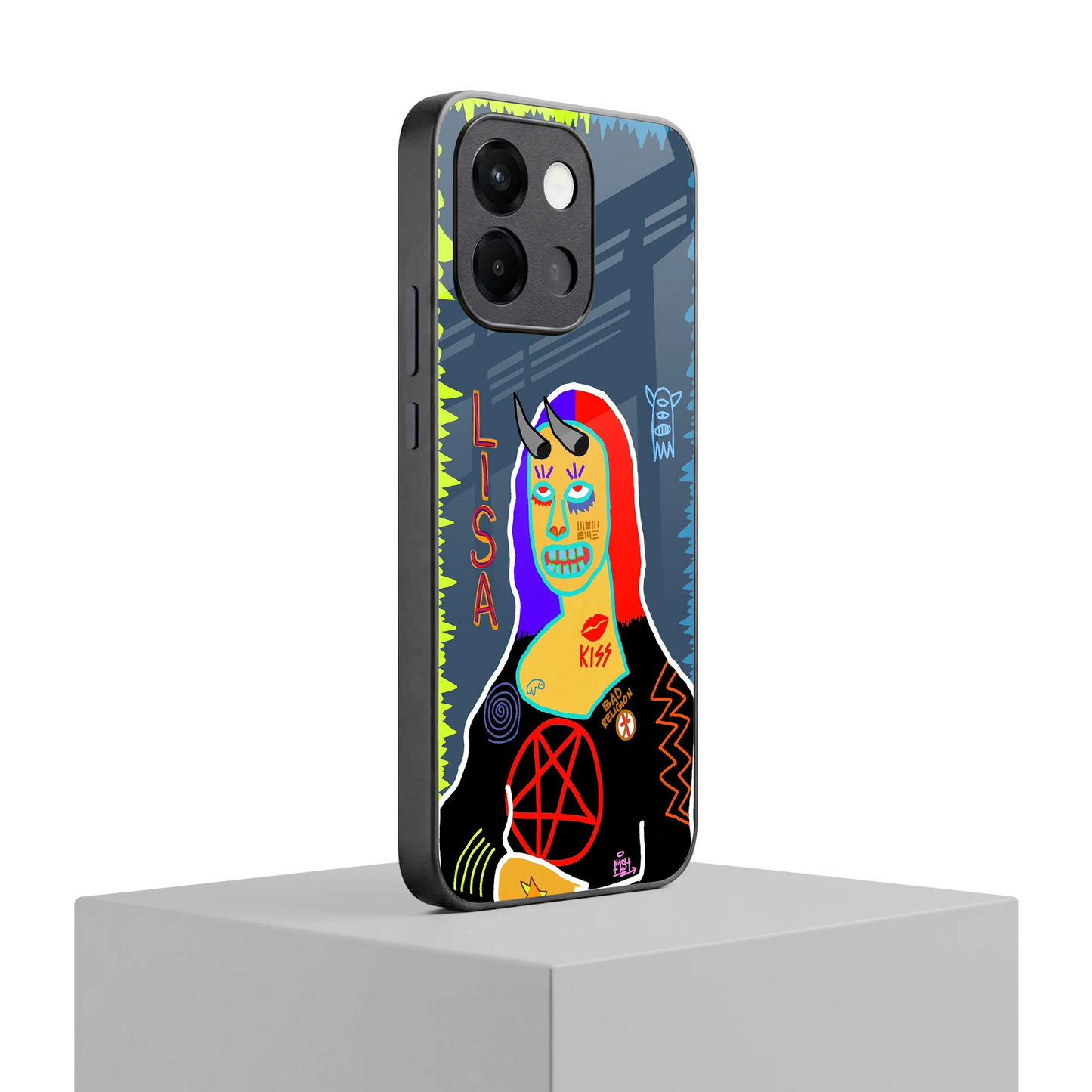 Rebel Lisa oneplus 13s mobile cover | shockproof glass phone case