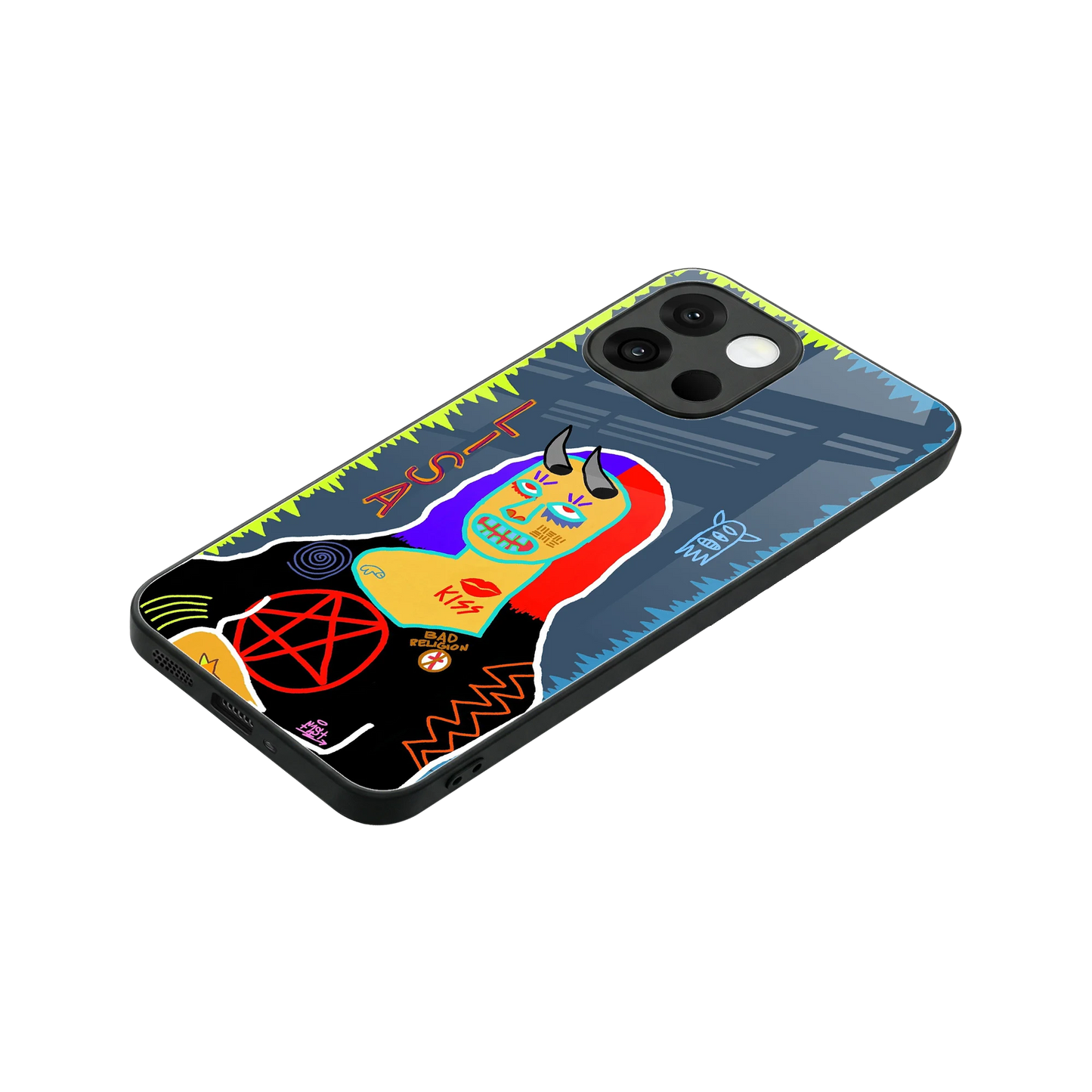 Rebel Lisa stylish phone case for oneplus 13s | glossy glass and slim fit