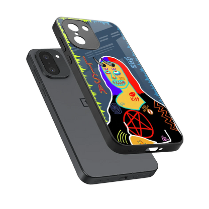 Rebel Lisa sleek oneplus 15r cover with tempered glass back and TPU edges