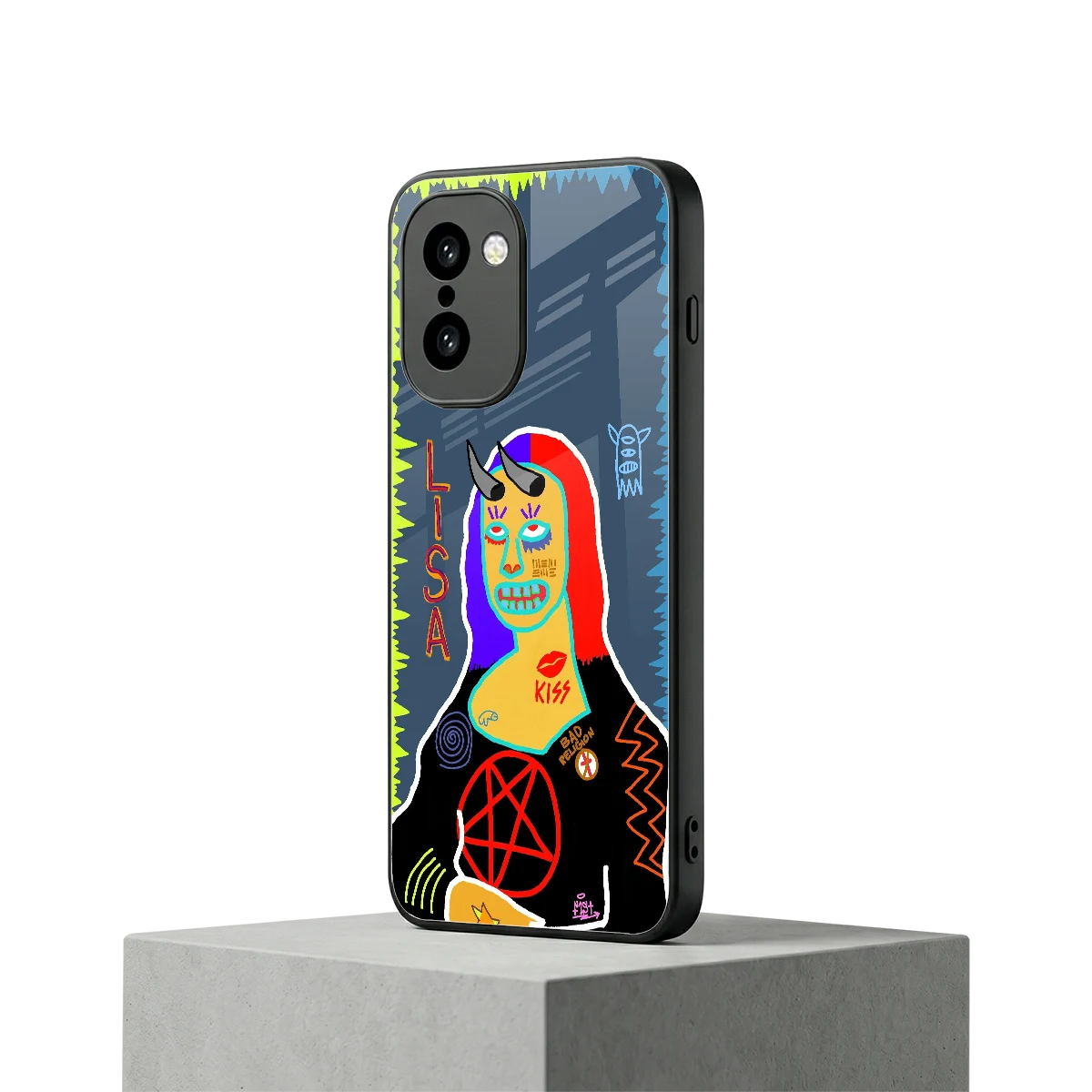 Rebel Lisa oneplus 15r mobile cover | shockproof glass phone case