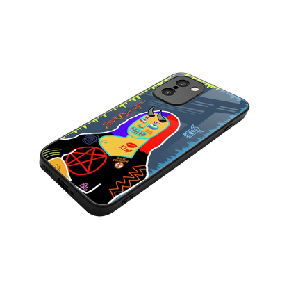 Rebel Lisa stylish phone case for oneplus 15r | glossy glass and slim fit