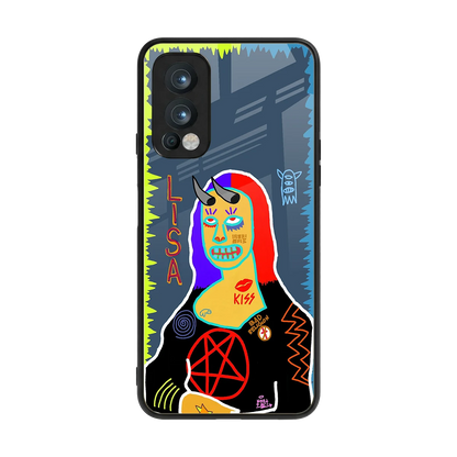Rebel Lisa back phone cover | glass case for oneplus nord 2