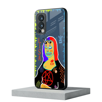 Rebel Lisa oneplus nord 2 mobile cover | shockproof glass phone case