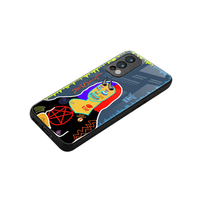 Rebel Lisa stylish phone case for oneplus nord 2 | glossy glass and slim fit