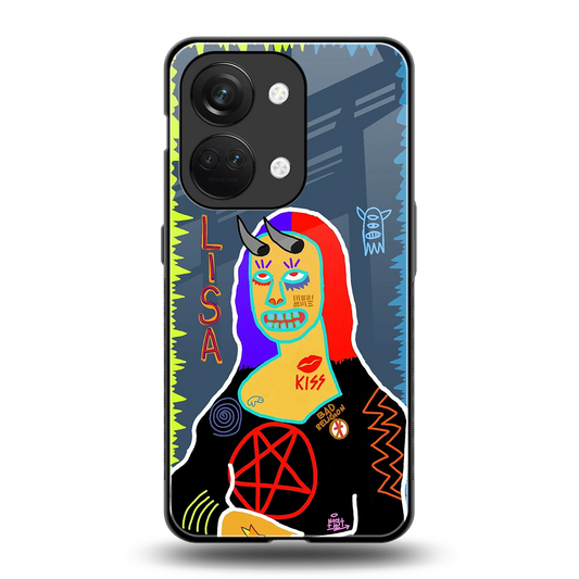 Rebel Lisa back phone cover | glass case for oneplus nord 3