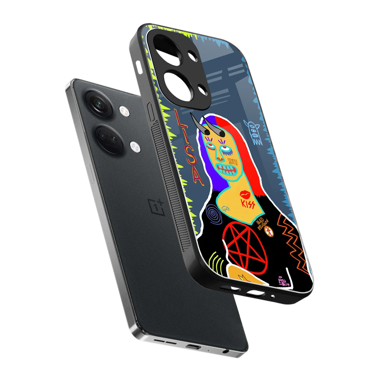 Rebel Lisa sleek oneplus nord 3 cover with tempered glass back and TPU edges