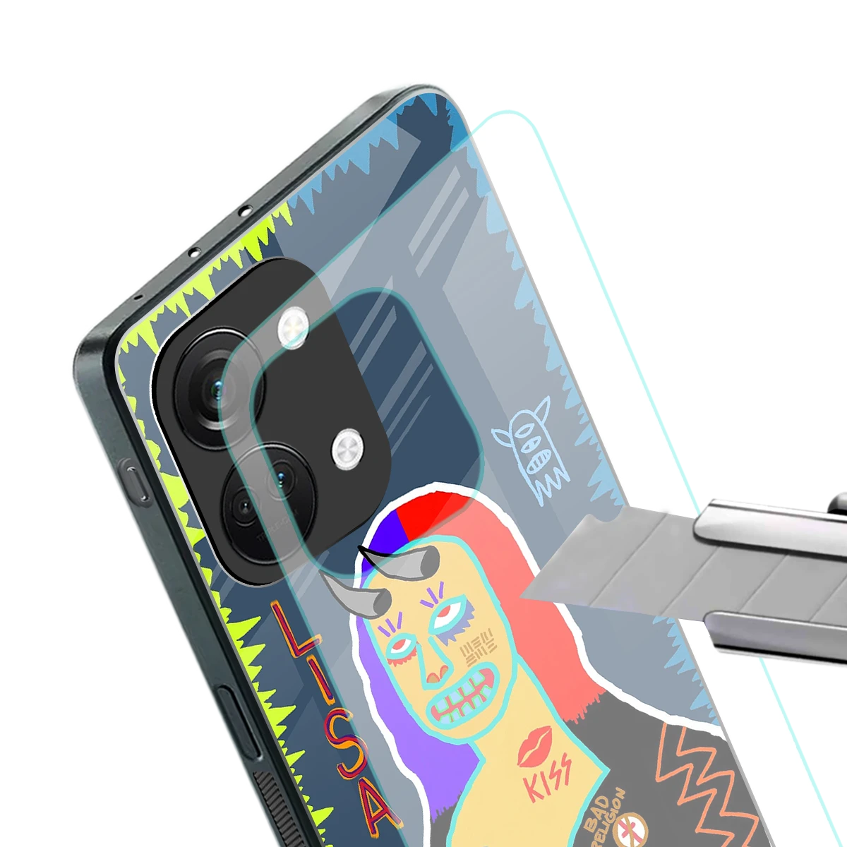 Rebel Lisa stylish phone case for oneplus nord 3 | glossy glass and slim fit