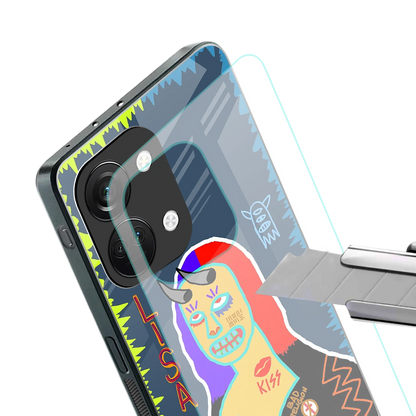 Rebel Lisa stylish phone case for oneplus nord 3 | glossy glass and slim fit