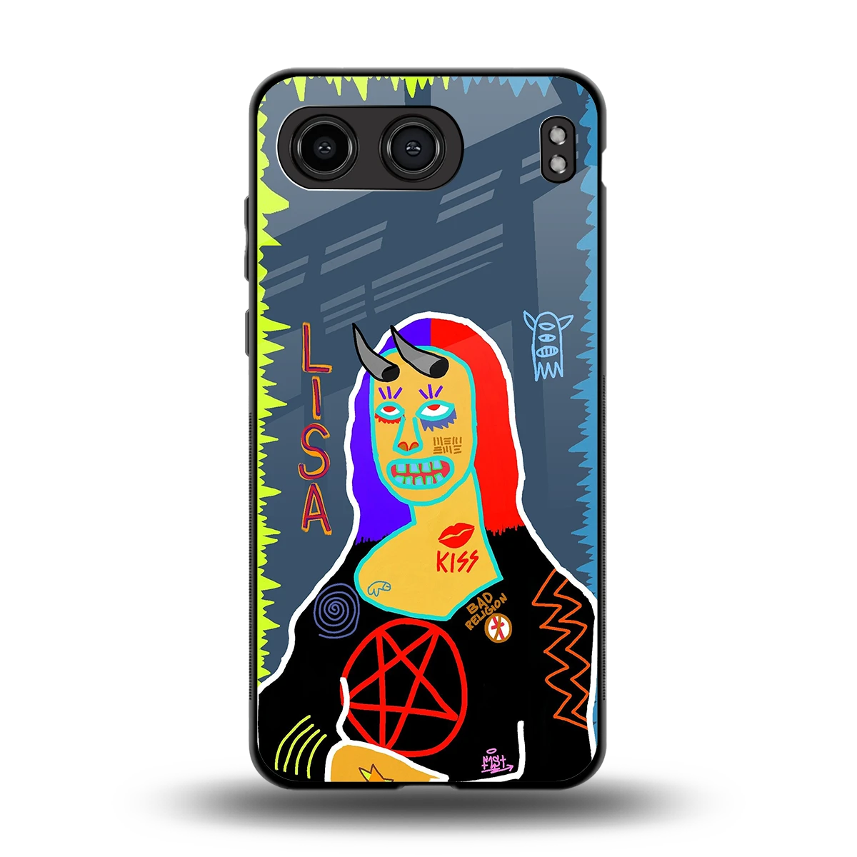 Rebel Lisa back phone cover | glass case for oneplus nord 4