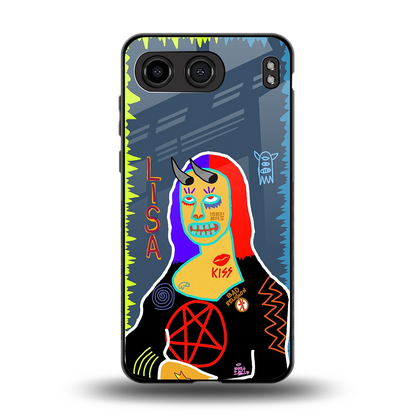 Rebel Lisa back phone cover | glass case for oneplus nord 4