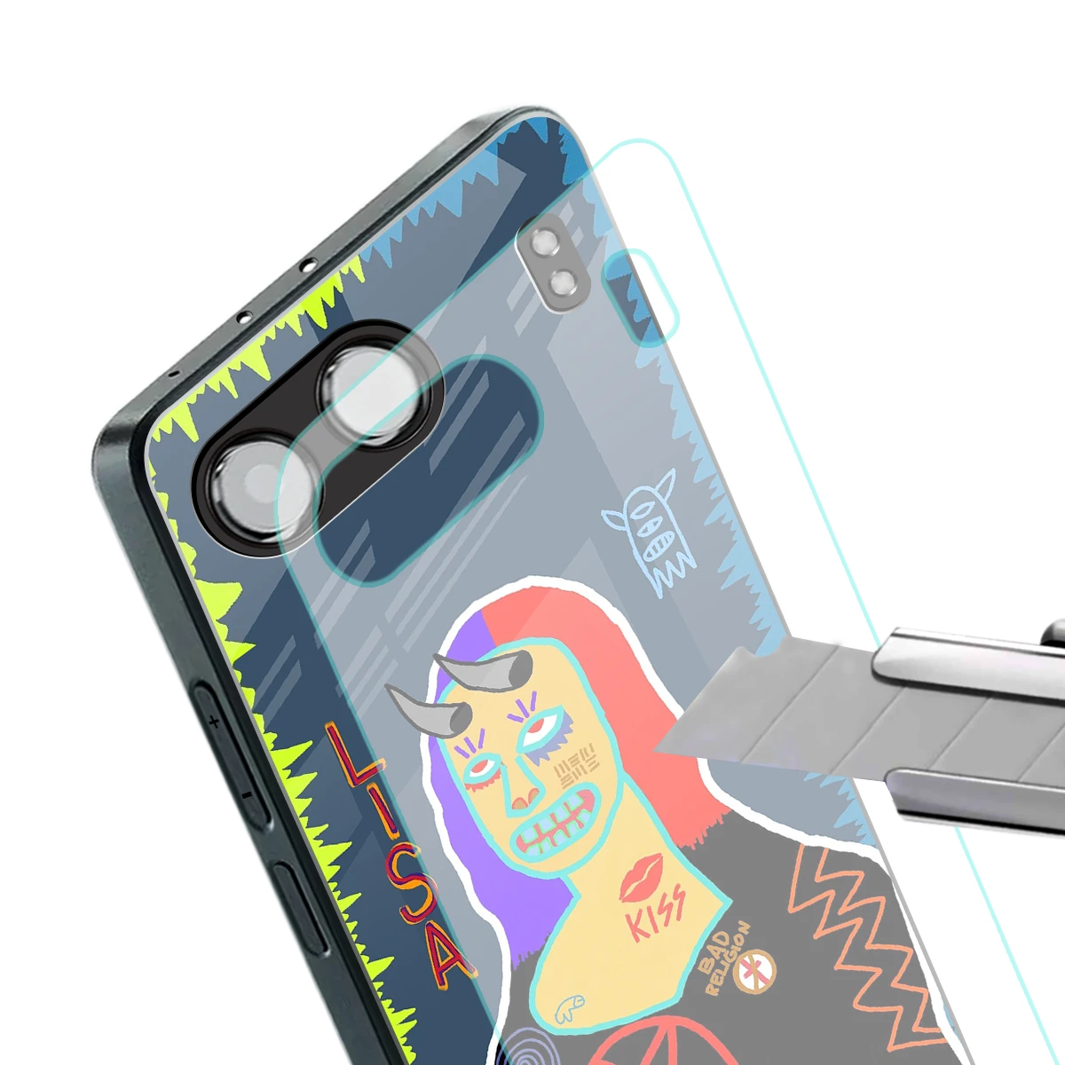 Rebel Lisa stylish phone case for oneplus nord 4 | glossy glass and slim fit