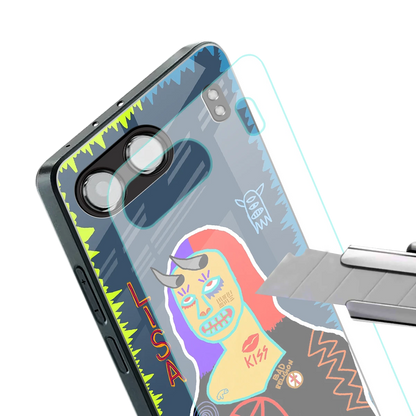 Rebel Lisa stylish phone case for oneplus nord 4 | glossy glass and slim fit