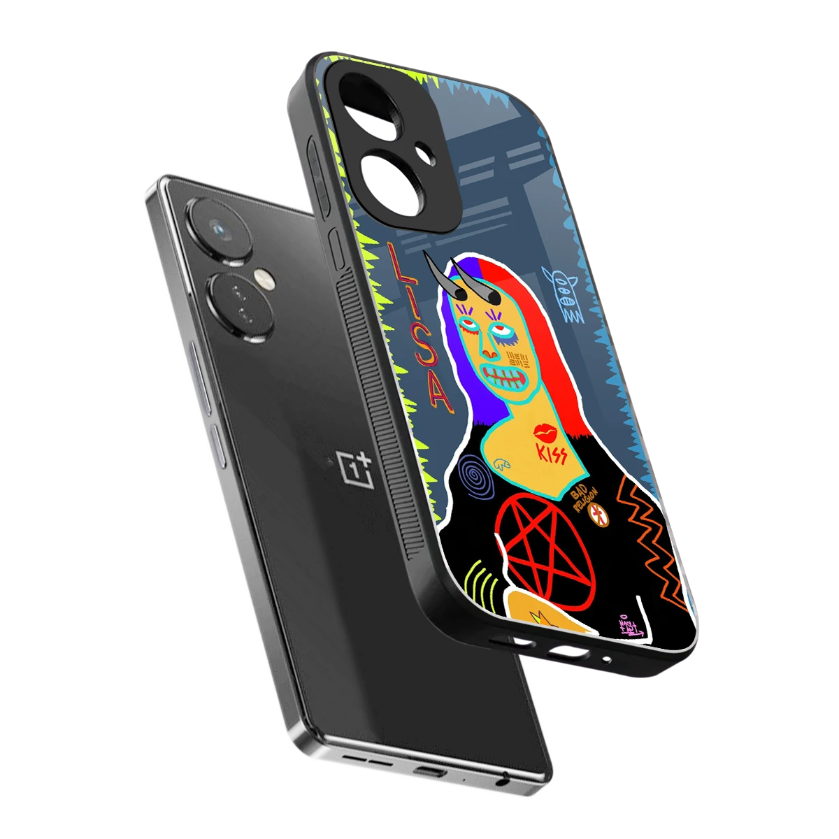 Rebel Lisa sleek oneplus nord ce 3 cover with tempered glass back and TPU edges