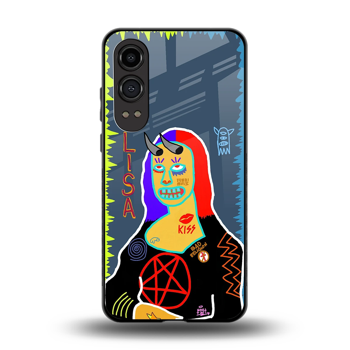 Rebel Lisa back phone cover | glass case for oneplus nord ce 4 lite