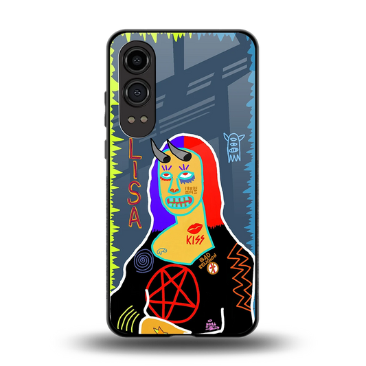 Rebel Lisa back phone cover | glass case for oneplus nord ce 4 lite