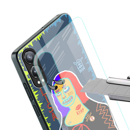 Rebel Lisa stylish phone case for oneplus nord ce 4 lite | glossy glass and slim fit