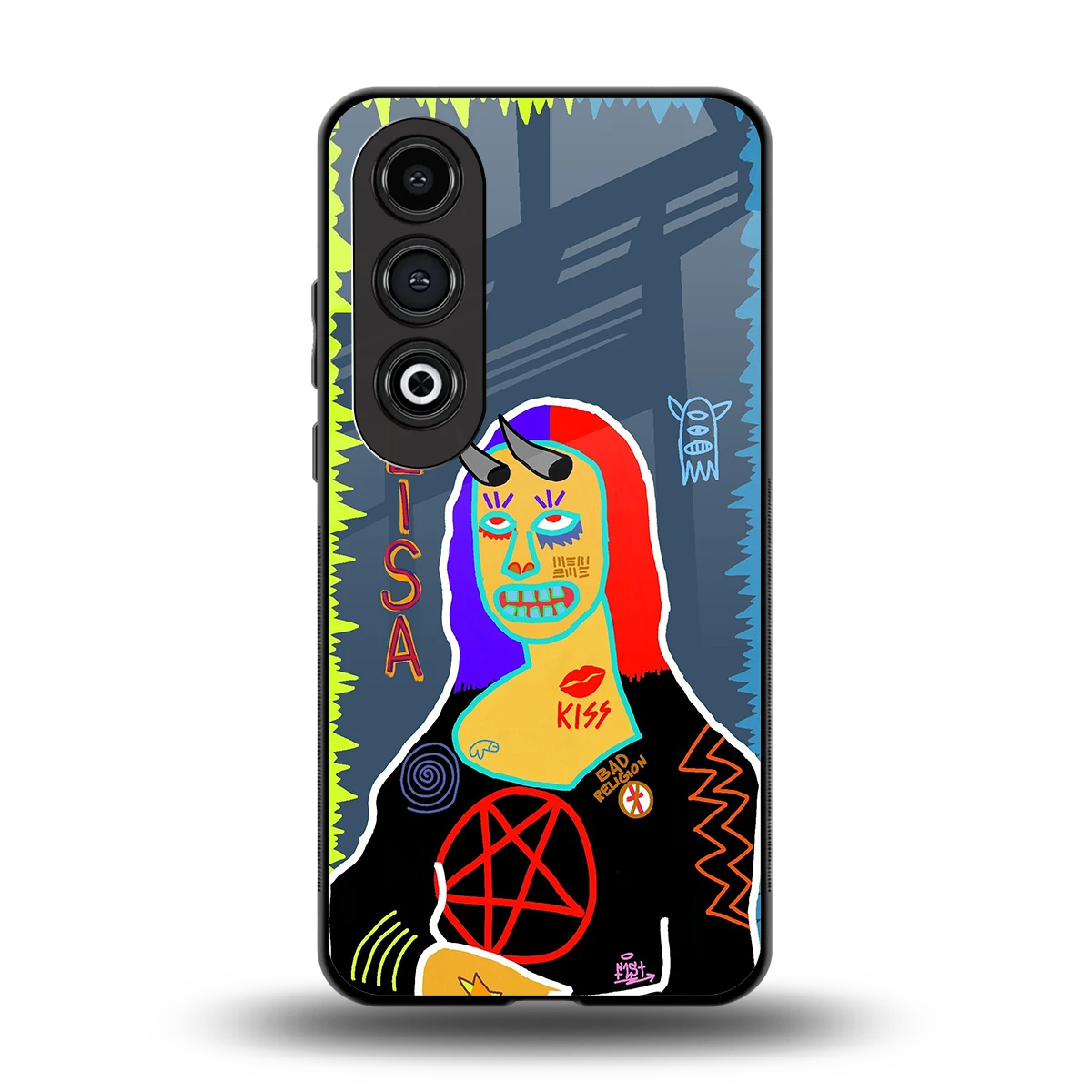 Rebel Lisa back phone cover | glass case for oneplus nord ce 4