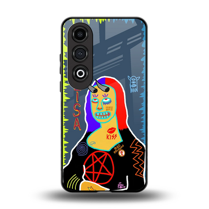Rebel Lisa back phone cover | glass case for oneplus nord ce 4