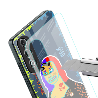 Rebel Lisa stylish phone case for oneplus nord ce 4 | glossy glass and slim fit
