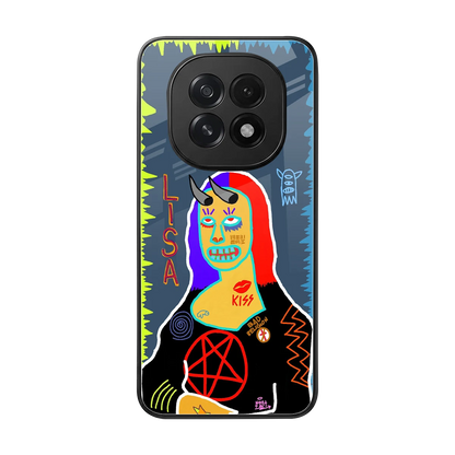 Rebel Lisa back phone cover | glass case for oppo f29 5g