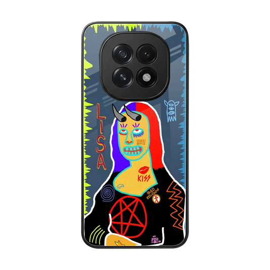 Rebel Lisa back phone cover | glass case for oppo f29 5g