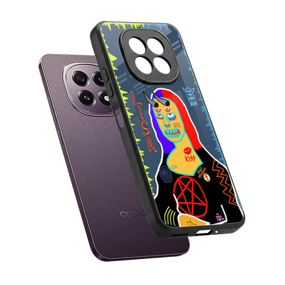 Rebel Lisa sleek oppo f29 5g cover with tempered glass back and TPU edges