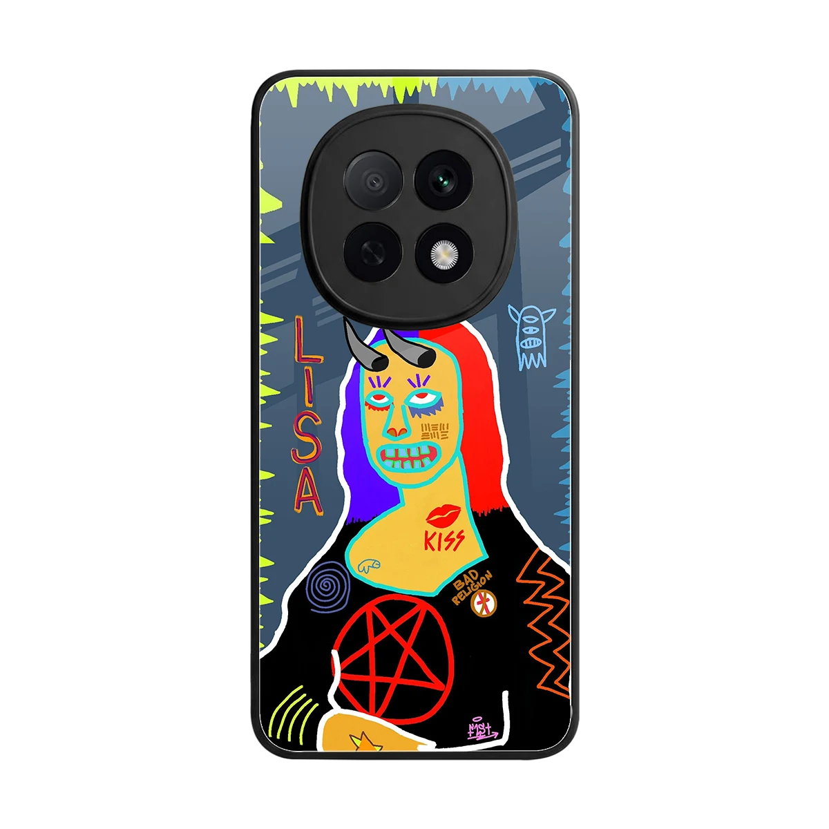 Rebel Lisa back phone cover | glass case for oppo f29 pro 5g