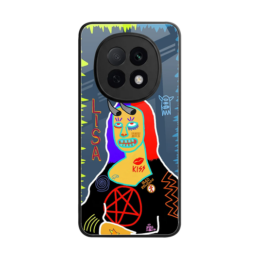Rebel Lisa back phone cover | glass case for oppo f29 pro 5g