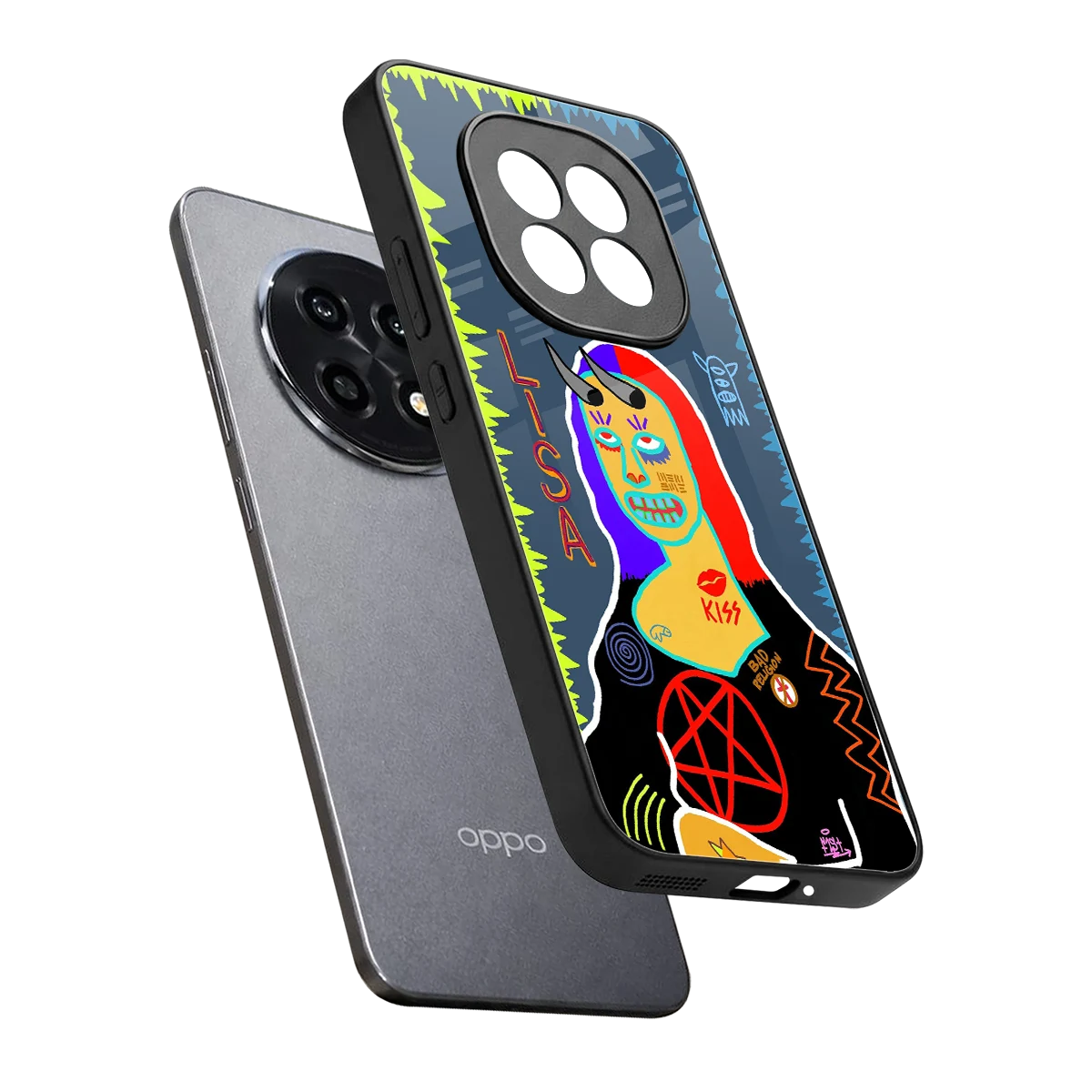 Rebel Lisa sleek oppo f29 pro 5g cover with tempered glass back and TPU edges