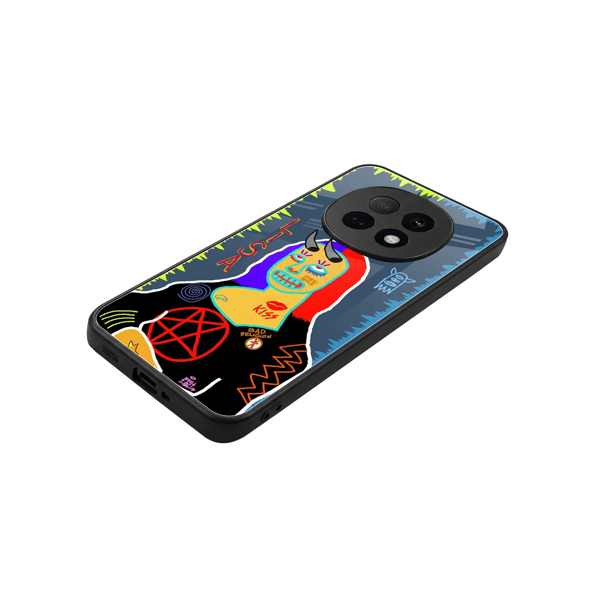 Rebel Lisa stylish phone case for oppo f29 pro 5g | glossy glass and slim fit
