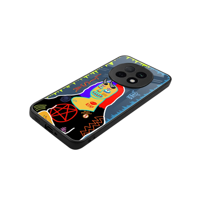 Rebel Lisa stylish phone case for oppo f29 pro 5g | glossy glass and slim fit