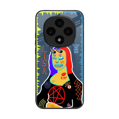 Rebel Lisa back phone cover | glass case for oppo f31 pro 5g