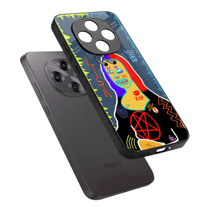Rebel Lisa sleek oppo f31 pro 5g cover with tempered glass back and TPU edges