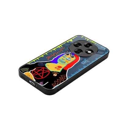 Rebel Lisa stylish phone case for oppo f31 pro 5g | glossy glass and slim fit
