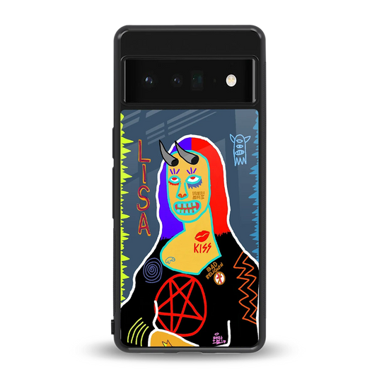 Rebel Lisa back phone cover | glass case for google pixel 6 pro
