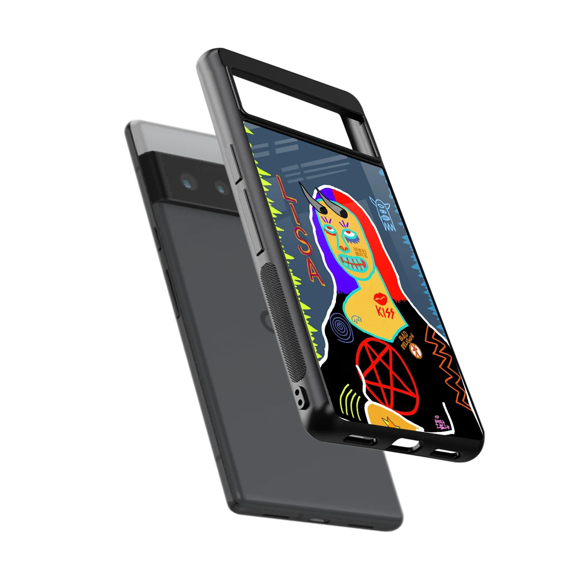 Rebel Lisa sleek google pixel 6 pro cover with tempered glass back and TPU edges