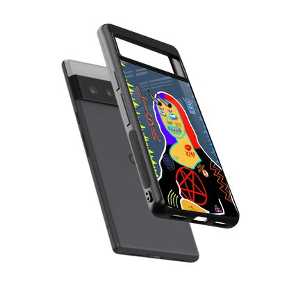 Rebel Lisa sleek google pixel 6 pro cover with tempered glass back and TPU edges