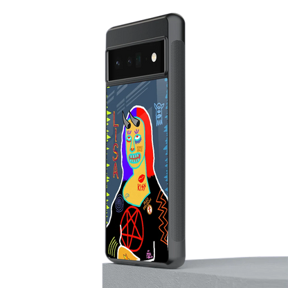 Rebel Lisa stylish phone case for google pixel 6 pro | glossy glass and slim fit