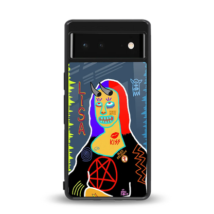 Rebel Lisa back phone cover | glass case for google pixel 6a