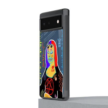 Rebel Lisa stylish phone case for google pixel 6 | glossy glass and slim fit