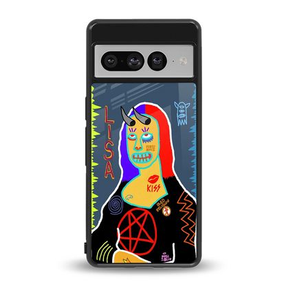 Rebel Lisa back phone cover | glass case for google pixel 7 pro
