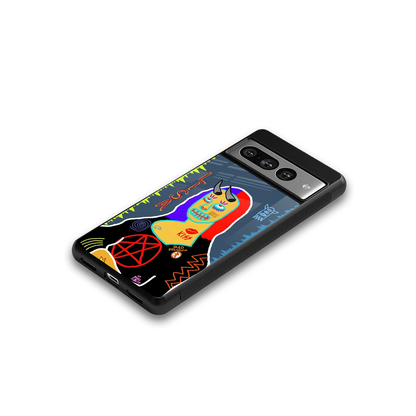 Rebel Lisa google pixel 7 pro mobile cover | shockproof glass phone case