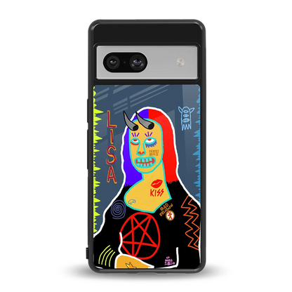 Rebel Lisa back phone cover | glass case for google pixel 7a