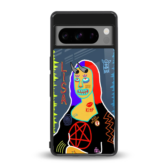 Rebel Lisa back phone cover | glass case for google pixel 8 pro